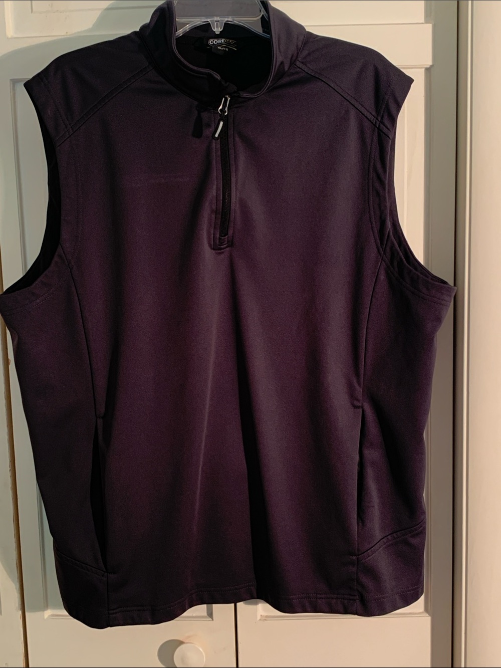 Core 365 Black Quarter Zip Vest EUC